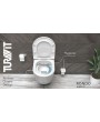 TURAVİT Rondo Rimless Asma Klozet Set