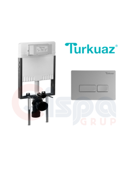 Turkuaz Gömme Rezervuar + Buton